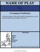 Flyer For Play Blue