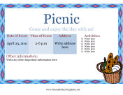 Flyer Template Picnic