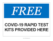 Free Rapid Tests