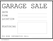 Garage Sale