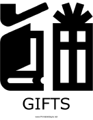 Gifts with caption