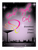 Girls Night Out Flyer