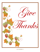 Give Thanks