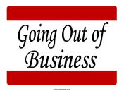 Going Out of Business