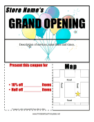 Grand Opening Flyer