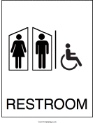 Handicapped Restroom Men Women