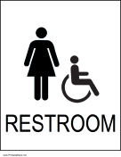 Handicapped Restroom Women