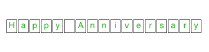 Happy Anniversary sign