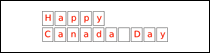 Happy Canada Day sign