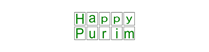 Happy Purim sign
