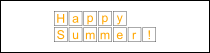 Happy Summer sign