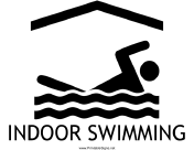 Indoor Swimming with caption