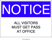 Visitor Pass Required