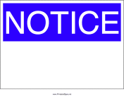 Notice