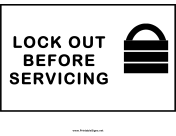 Lockout Before Servicing