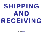 Shipping And Receiving