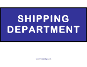 Shipping Department