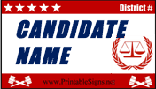 Judge Sign Palm Cards