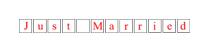 Just Married sign