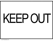 Keep Out