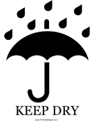 Keep Dry with caption