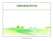 Landscaping Services Flyer