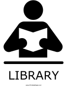 Library with caption