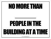 Limit Number Of People