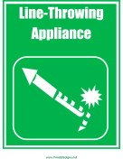 Line-Throwing Appliance