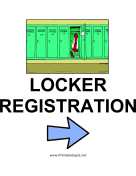 Locker Registration - Right