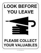 Look Before You Leave