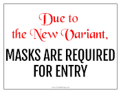 New Variant Mask For Entry