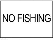 No Fishing