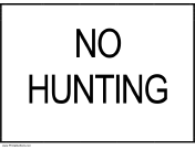 No Hunting