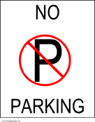 No Parking