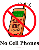 No Cell Phones
