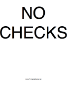 No Checks