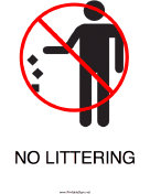 No Littering