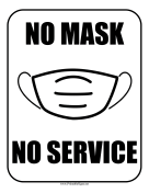 No Mask No Service