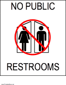 No Public Restrooms