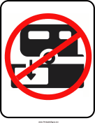 No RV Camping
