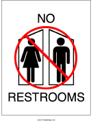 No Restrooms
