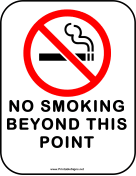 No Smoking Beyond This Point