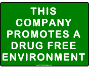 No Smoking Drug Free Policy