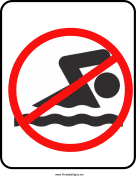 No Swimming