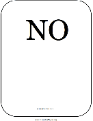 No with Custom Text