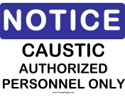 Notice Caustic