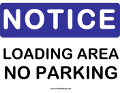 Notice Loading Area