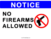 No Firearms