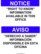 Right To Know Bilingual